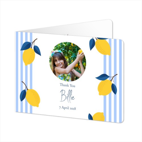 Falt-Grusskarte Querformat mit abgerundeten Ecke 14,3 x 10 cm