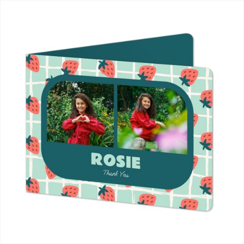 Folded card landscape rounded corners 14,3 x 10 cm Folded card landscape rounded corners 14,3 x 10 cm