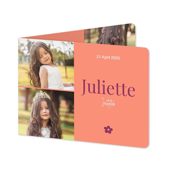 Gevouwen wenskaart liggend met ronde hoeken 14,3 x 10 cm Gevouwen wenskaart liggend met ronde hoeken 14,3 x 10 cm