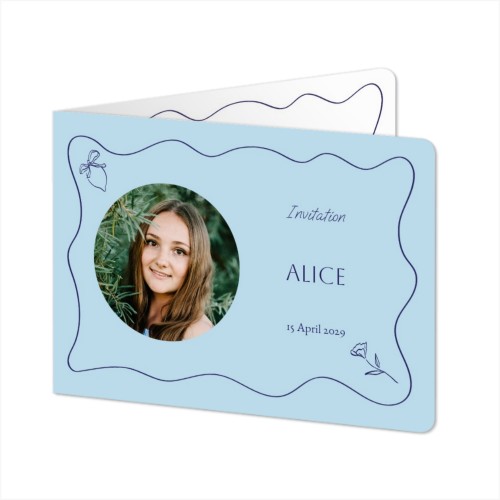 Folded card landscape rounded corners 14,3 x 10 cm Folded card landscape rounded corners 14,3 x 10 cm