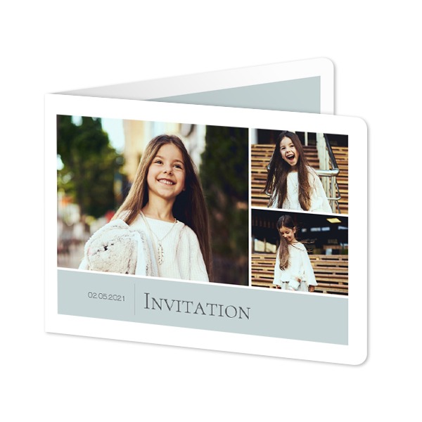 Foldede Fotokort landskab runde hjørner 14,3 x 10 cm