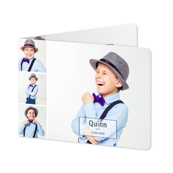 Foldede Fotokort landskab runde hjørner 14,3 x 10 cm