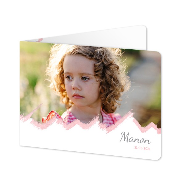 Doble Fotokort Liggende runde hjørner 14,3 x 10 cm