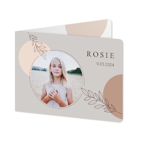 Falt-Grusskarte Querformat mit abgerundeten Ecke 14,3 x 10 cm