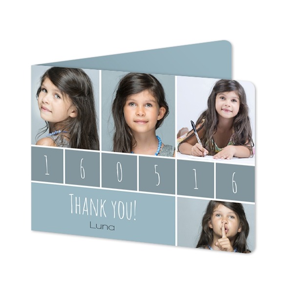 Falt-Grusskarte Querformat mit abgerundeten Ecke 14,3 x 10 cm