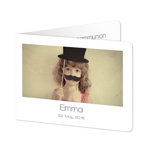 Folded card landscape rounded corners 14,3 x 10 cm