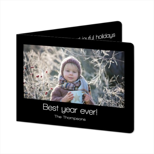 Falt-Grusskarte Querformat mit abgerundeten Ecke 14,3 x 10 cm