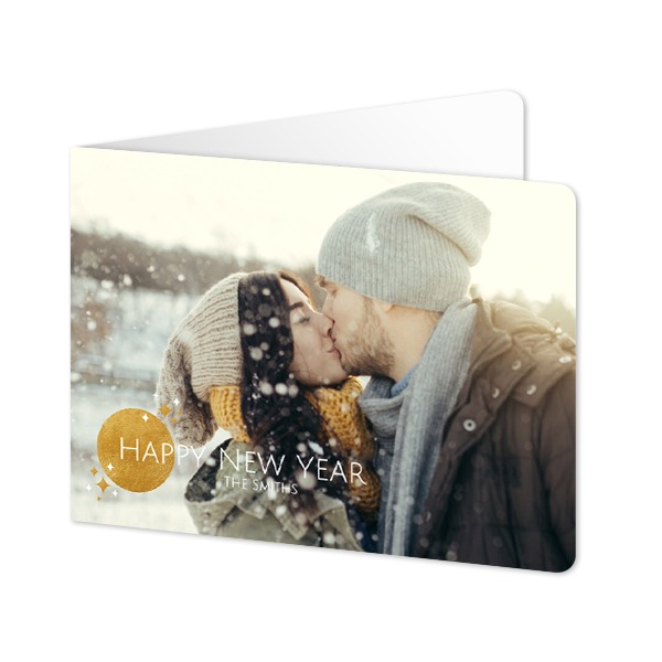 Falt-Grusskarte Querformat mit abgerundeten Ecke 14,3 x 10 cm