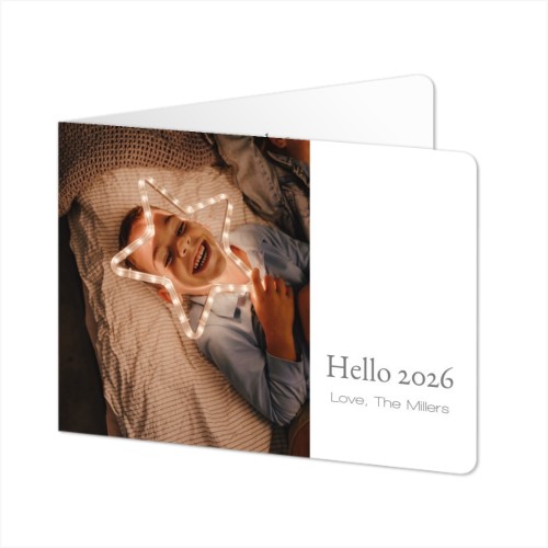 Falt-Grusskarte Querformat mit abgerundeten Ecke 14,3 x 10 cm