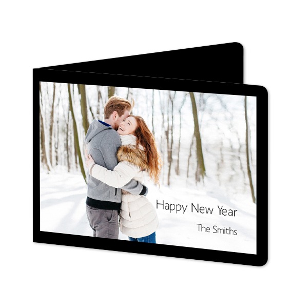 Falt-Grusskarte Querformat mit abgerundeten Ecke 14,3 x 10 cm