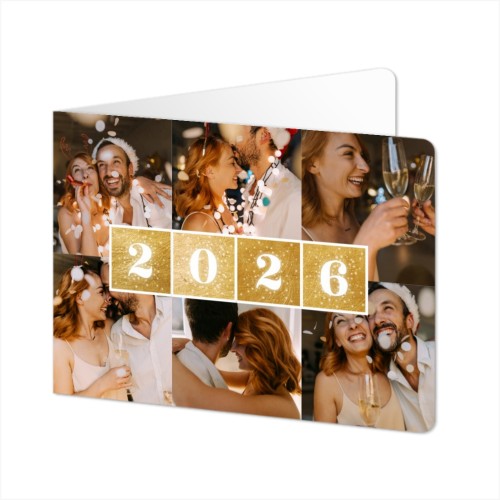 Faire-part 2 volets Paysage coins arrondis 14,3 x 10 cm