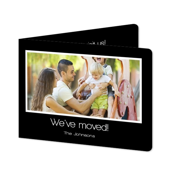 Faire-part 2 volets Paysage coins arrondis 14,3 x 10 cm