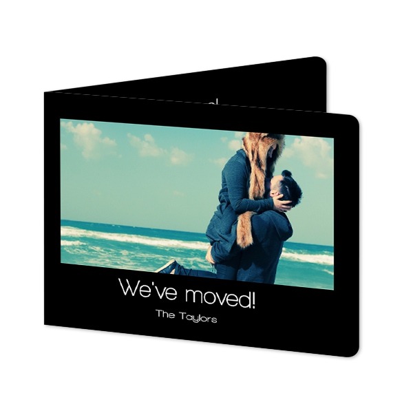 Falt-Grusskarte Querformat mit abgerundeten Ecke 14,3 x 10 cm