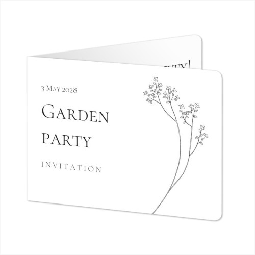 Doble Fotokort Liggende runde hjørner 14,3 x 10 cm