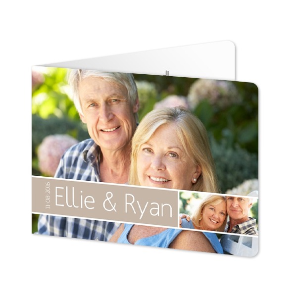 Foldede Fotokort landskab runde hjørner 14,3 x 10 cm