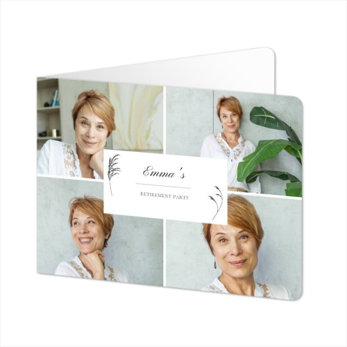 Falt-Grusskarte Querformat mit abgerundeten Ecke 14,3 x 10 cm