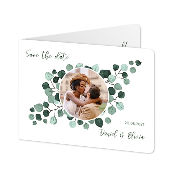 Foldede Fotokort landskab runde hjørner 14,3 x 10 cm