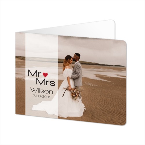 Foldede Fotokort landskab runde hjørner 14,3 x 10 cm