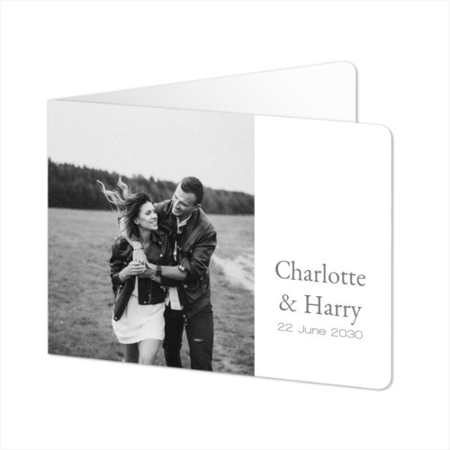 Faire-part 2 volets Paysage coins arrondis 14,3 x 10 cm Faire-part 2 volets Paysage coins arrondis 14,3 x 10 cm