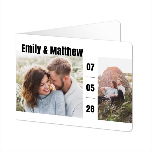 Folded card landscape rounded corners 14,3 x 10 cm Folded card landscape rounded corners 14,3 x 10 cm