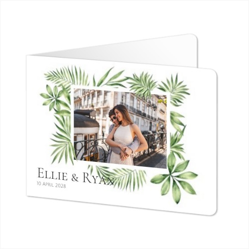 Falt-Grusskarte Querformat mit abgerundeten Ecke 14,3 x 10 cm