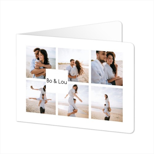 Gevouwen wenskaart liggend met ronde hoeken 14,3 x 10 cm Gevouwen wenskaart liggend met ronde hoeken 14,3 x 10 cm