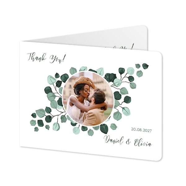 Foldede Fotokort landskab runde hjørner 14,3 x 10 cm