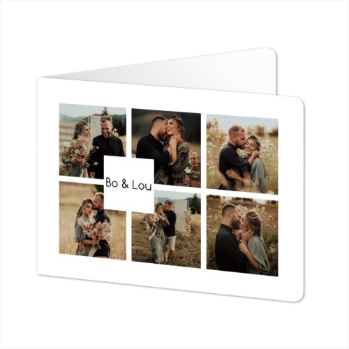 Faire-part 2 volets Paysage coins arrondis 14,3 x 10 cm Faire-part 2 volets Paysage coins arrondis 14,3 x 10 cm