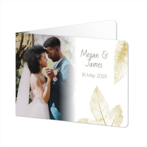 Doble Fotokort Liggende runde hjørner 14,3 x 10 cm