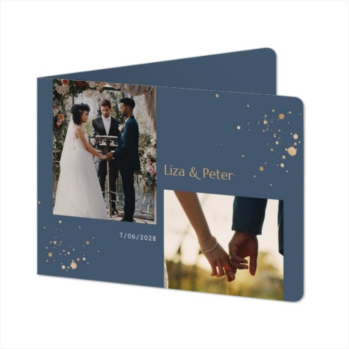 Gevouwen Kaart liggend met ronde hoeken 14,3 x 10 cm Gevouwen Kaart liggend met ronde hoeken 14,3 x 10 cm