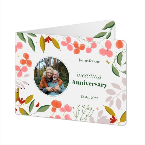 Doble Fotokort Liggende runde hjørner 14,3 x 10 cm