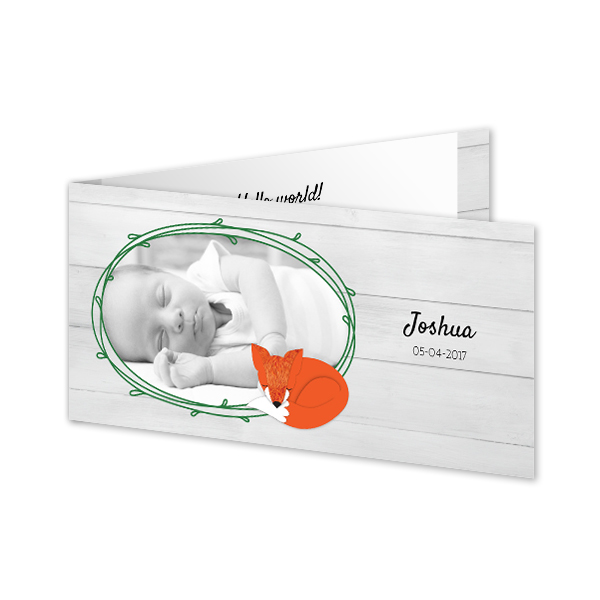 Faire-part 2 volets Pano paysage 19,6 x 9,3 cm