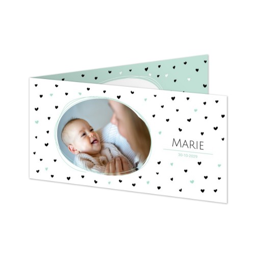 Faire-part 2 volets Pano paysage 19,6 x 9,3 cm