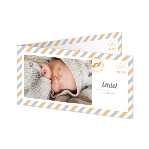 Gevouwen wenskaart pano liggend 19,6 x 9,3 cm Gevouwen wenskaart pano liggend 19,6 x 9,3 cm