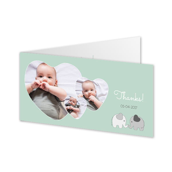 Foldede Fotokort Pano Landskab 19,6 x 9,3 cm