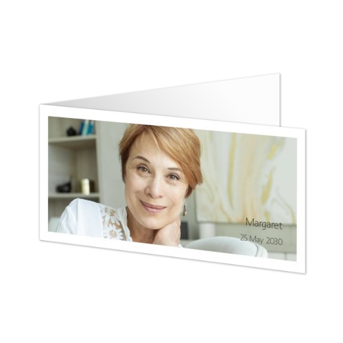 Gevouwen Kaart Panorama liggend 19,6 x 9,3 cm