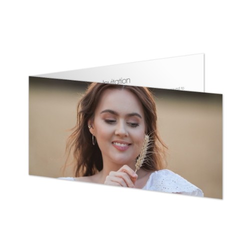 Faire-part 2 volets Pano paysage 19,6 x 9,3 cm