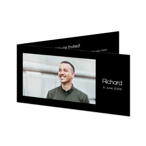 Faire-part 2 volets Pano paysage 19,6 x 9,3 cm