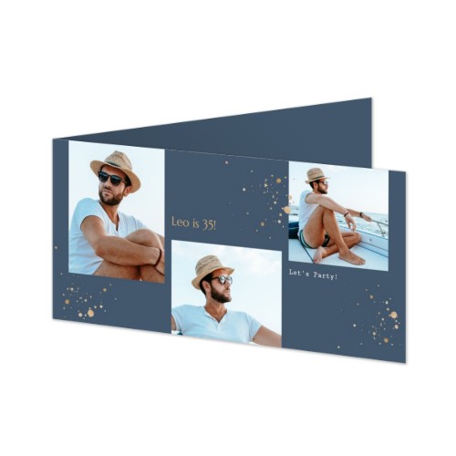 Gevouwen Kaart Panorama liggend 19,6 x 9,3 cm Gevouwen Kaart Panorama liggend 19,6 x 9,3 cm