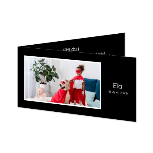 Falt-Grusskarte Pano Querformat 19,6 x 9,3 cm