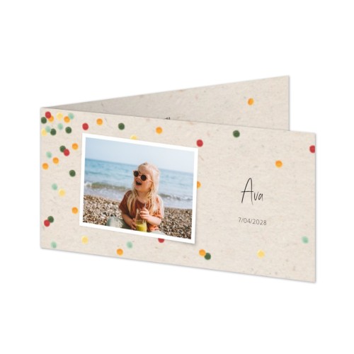 Faire-part 2 volets Pano paysage 19,6 x 9,3 cm