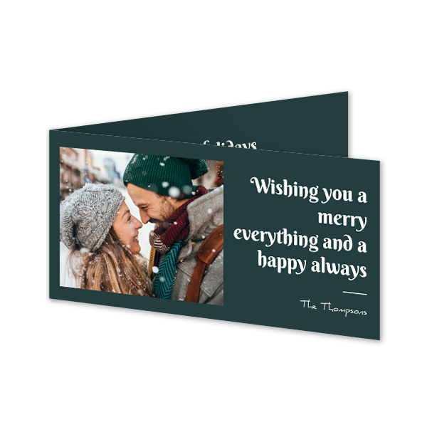 Faire-part 2 volets Pano paysage 19,6 x 9,3 cm