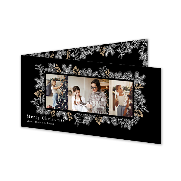 Gevouwen Kaart Panorama liggend 19,6 x 9,3 cm Gevouwen Kaart Panorama liggend 19,6 x 9,3 cm