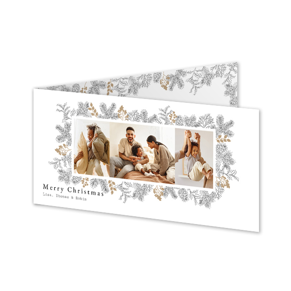 Gevouwen Kaart Panorama liggend 19,6 x 9,3 cm Gevouwen Kaart Panorama liggend 19,6 x 9,3 cm