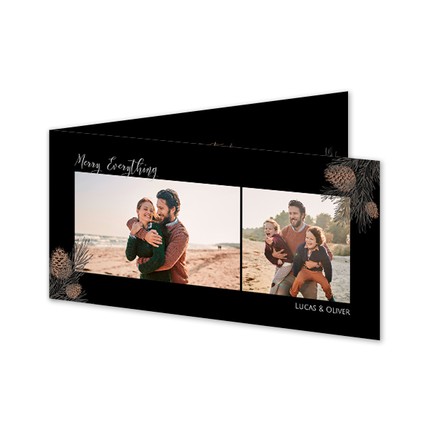 Faire-part 2 volets Pano paysage 19,6 x 9,3 cm Faire-part 2 volets Pano paysage 19,6 x 9,3 cm