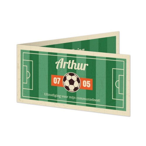 Gevouwen wenskaart pano liggend 19,6 x 9,3 cm