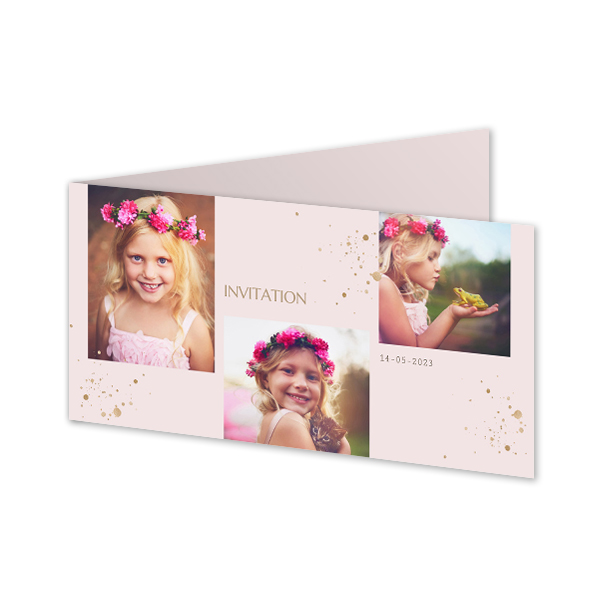 Faire-part 2 volets Pano paysage 19,6 x 9,3 cm