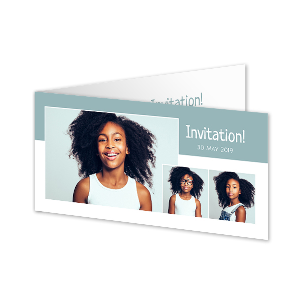 Faire-part 2 volets Pano paysage 19,6 x 9,3 cm