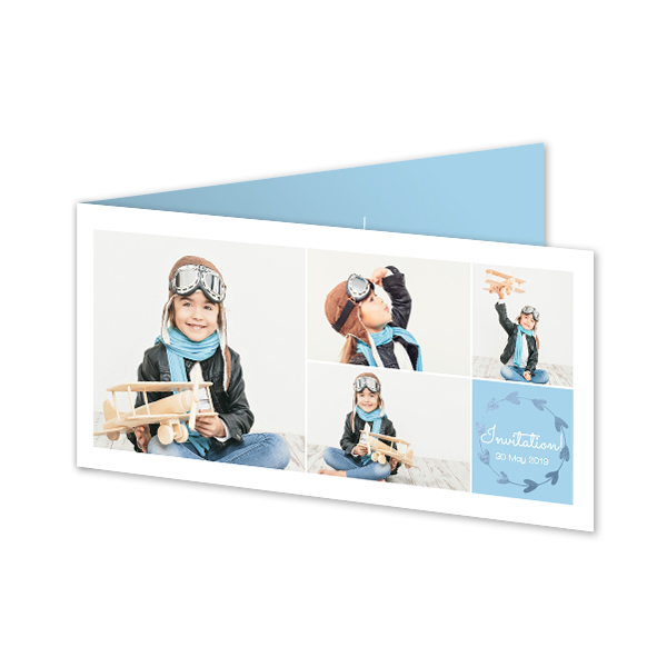 Doble Fotokort Pano Liggende 19,6 x 9,3 cm