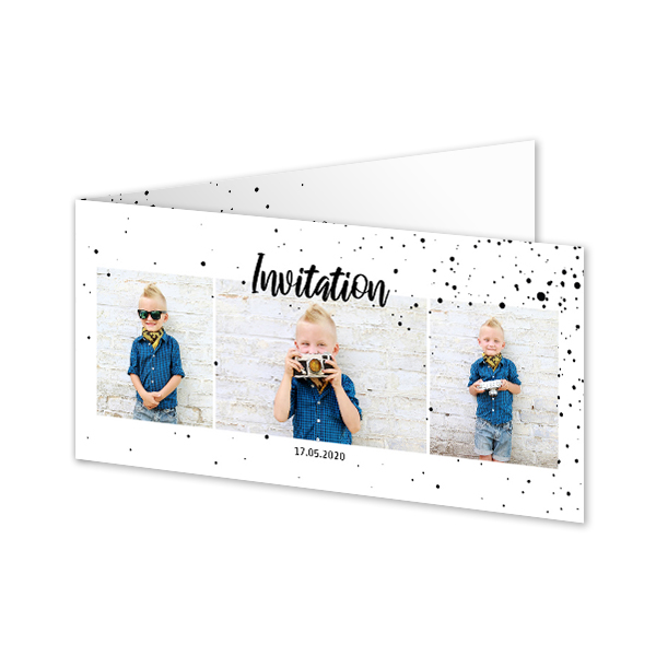 Falt-Grusskarte Pano Querformat 19,6 x 9,3 cm